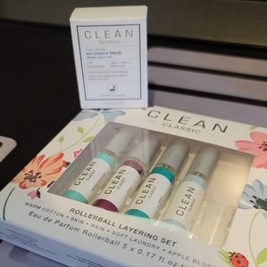 Clean Classic and Clean Reserve bundle of mini rollerball perfumes